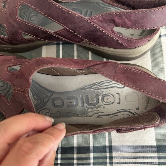 Bionica Maclean Purple Leather Slingback Flats Sandals Shoes Women’s Size‎ 8.5 - Picture 6 of 10